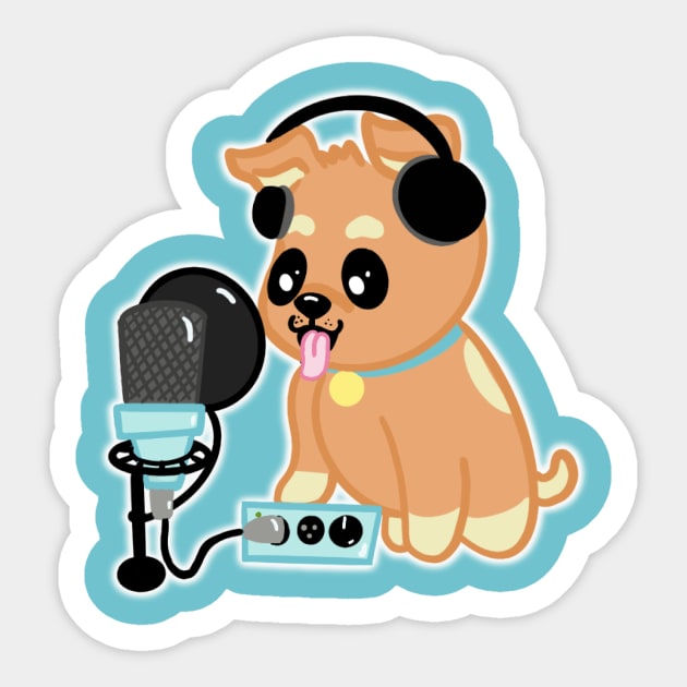 Putting the DAW in Dog Sticker by CreativeGalaxy 